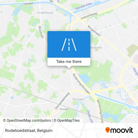 Rodehoedstraat map