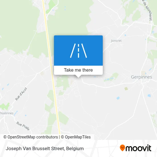 Joseph Van Brusselt Street map