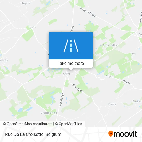 Croisette Street map