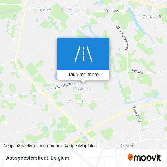 Assepoesterstraat map