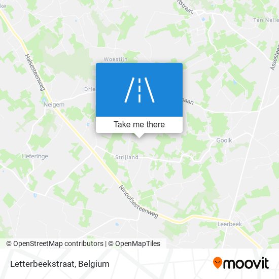 Letterbeekstraat map