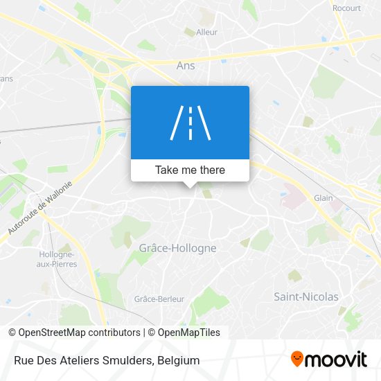 Rue Des Ateliers Smulders map