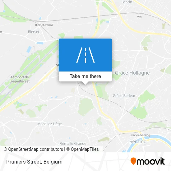 Pruniers Street map