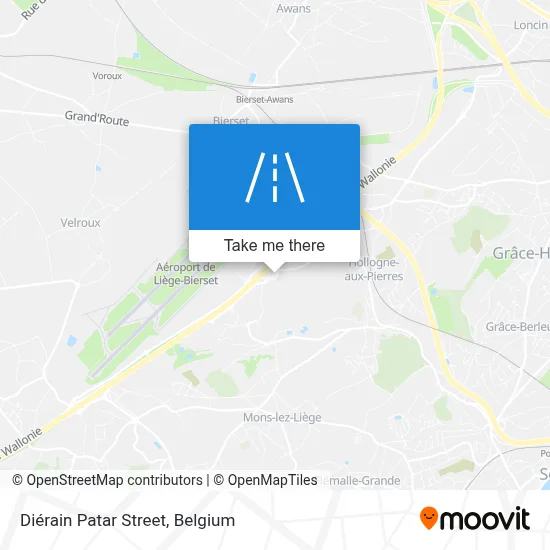 Diérain Patar Street map