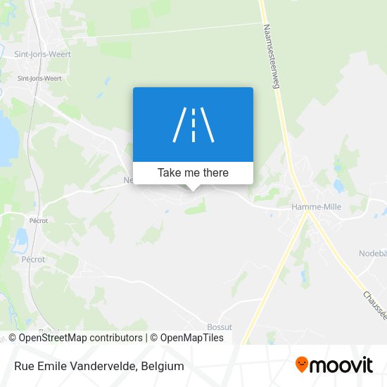 Rue Emile Vandervelde plan