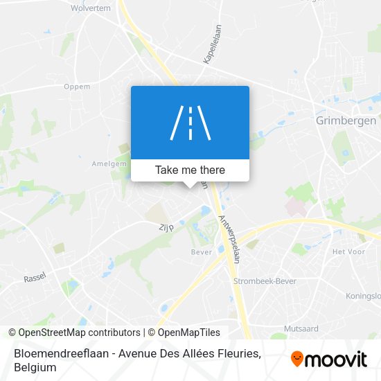 Bloemendreeflaan - Avenue Des Allées Fleuries map