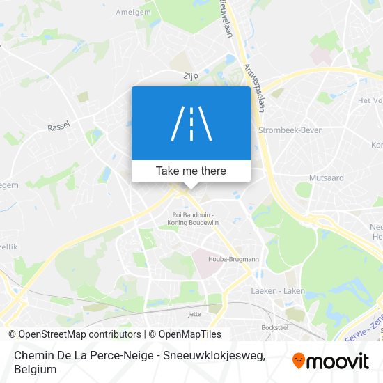 Chemin De La Perce-Neige - Sneeuwklokjesweg plan