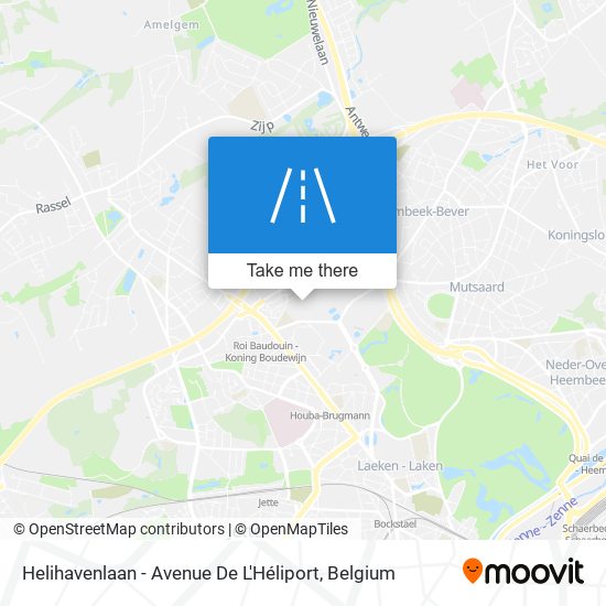 Helihavenlaan - Avenue De L'Héliport plan