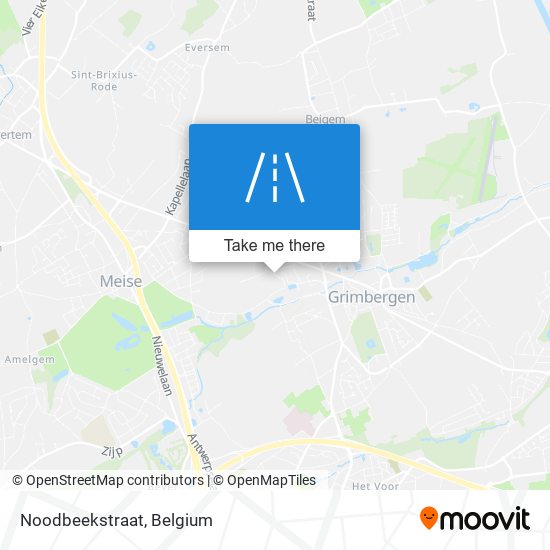 Noodbeekstraat map