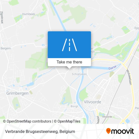 Verbrande Brugsesteenweg map