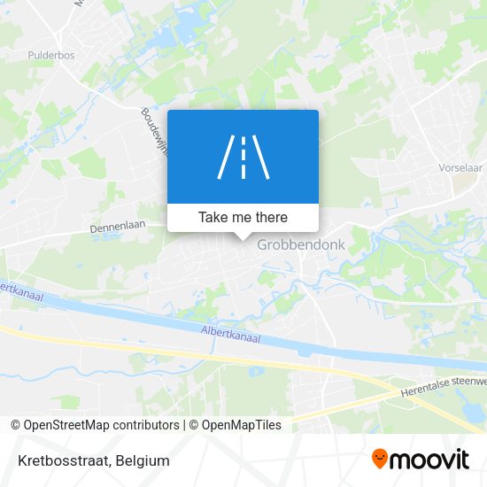 Kretbosstraat map