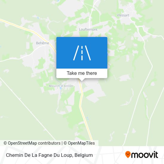 Chemin De La Fagne Du Loup map