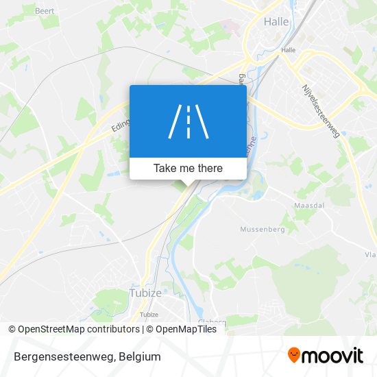 Bergensesteenweg map