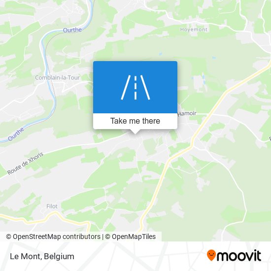 Le Mont map