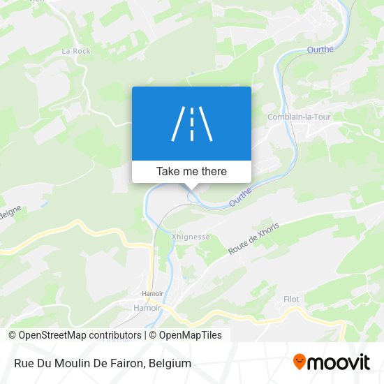 Rue Du Moulin De Fairon plan