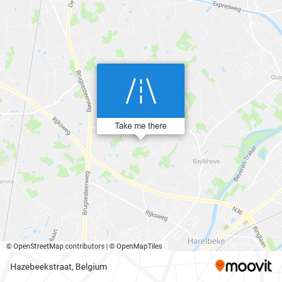 Hazebeekstraat map