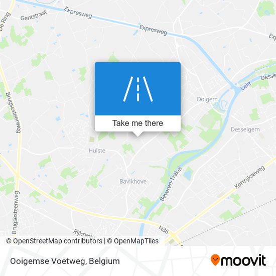 Ooigemse Voetweg map