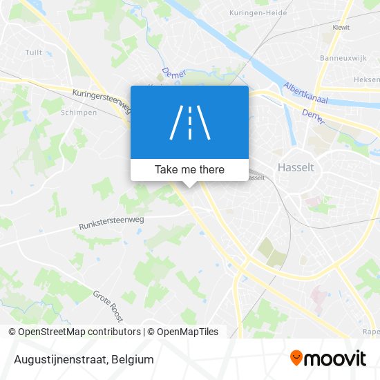 Augustijnenstraat map