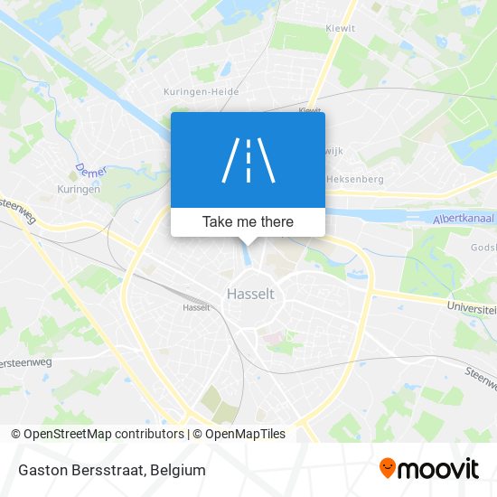 Gaston Bersstraat map