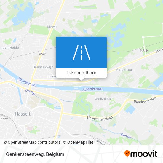 Genkersteenweg map