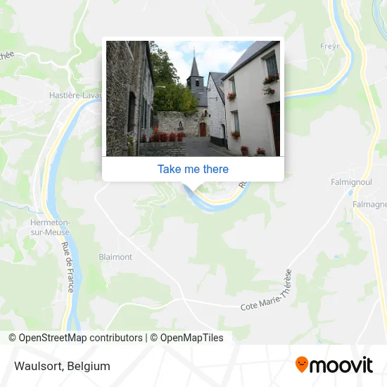 Waulsort map
