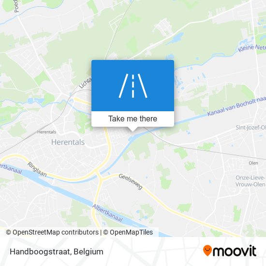 Handboogstraat map