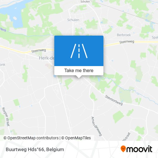 Buurtweg Hds°66 map