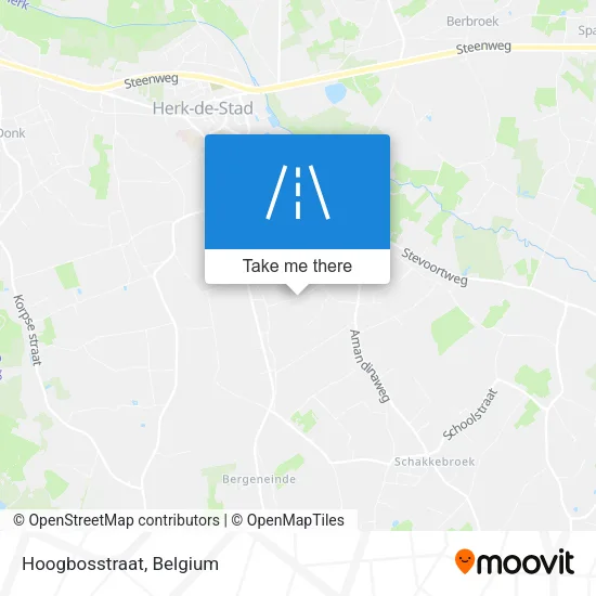 Hoogbosstraat map