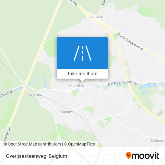 Overijsesteenweg map