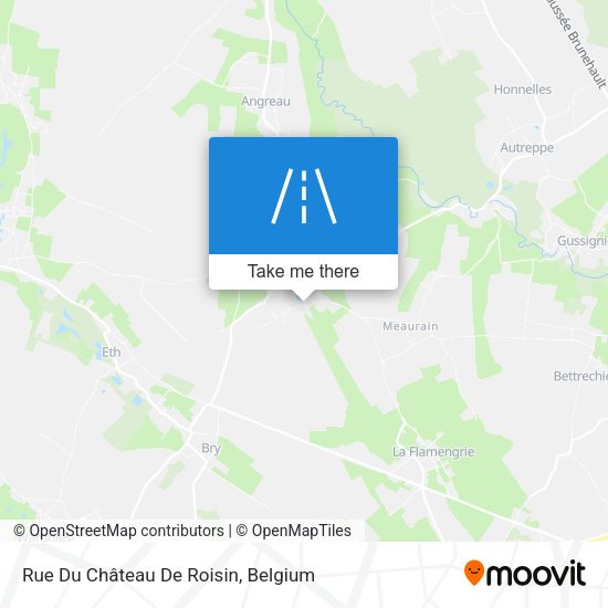 Rue Du Château De Roisin map