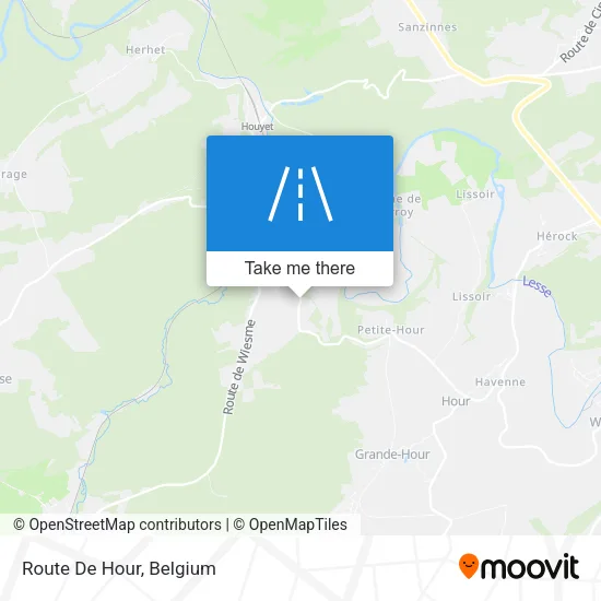 Route De Hour map