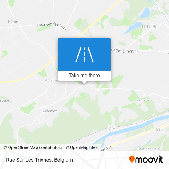 Rue Sur Les Trixhes plan