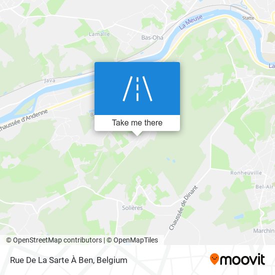 Rue De La Sarte À Ben map