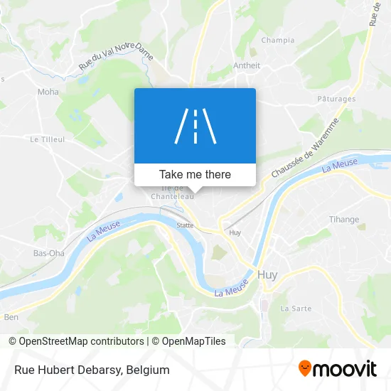 Street of Hubert Debarsy map