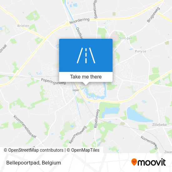 Bellepoortpad map