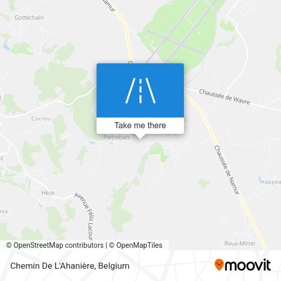 Chemin De L'Ahanière plan