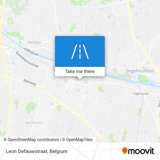 Leon Defauwstraat map