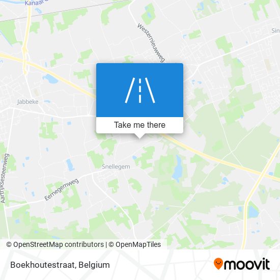 Boekhoutestraat map