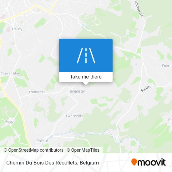 Chemin Du Bois Des Récollets plan