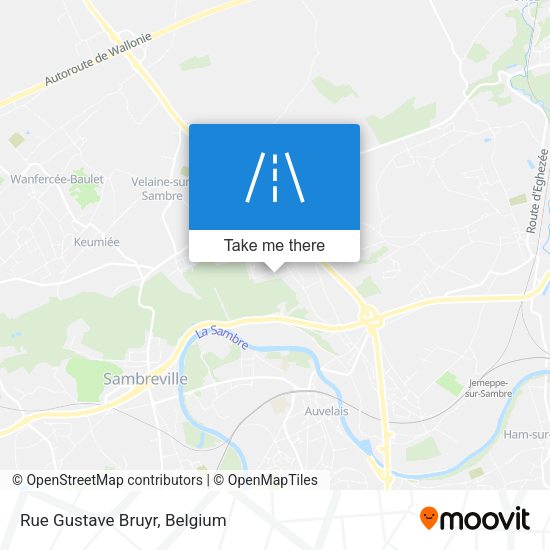 Rue Gustave Bruyr plan