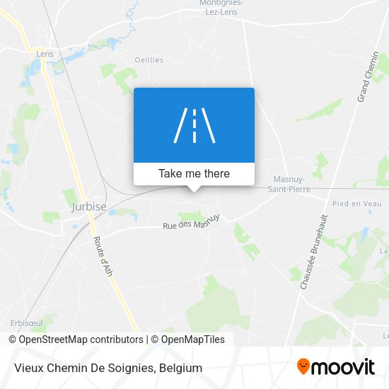 Vieux Chemin De Soignies map