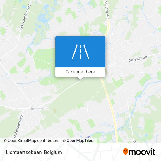 Lichtaartsebaan map