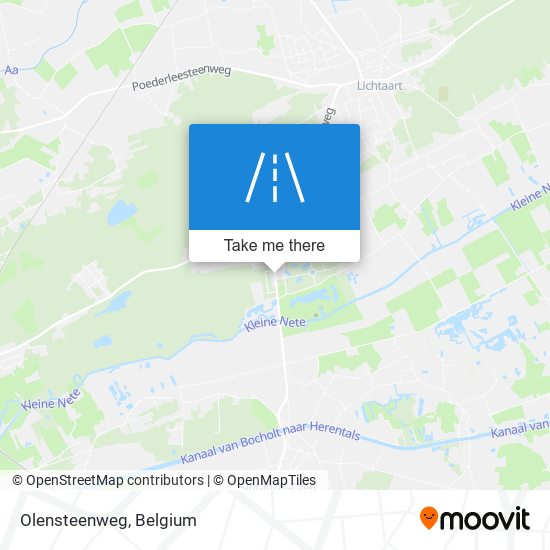 Olensteenweg map