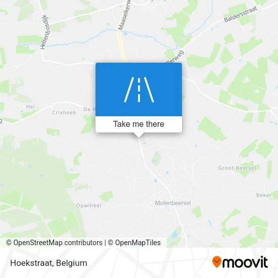 Hoekstraat map