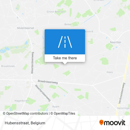Hubensstraat map
