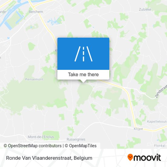 Ronde Van Vlaanderenstraat map