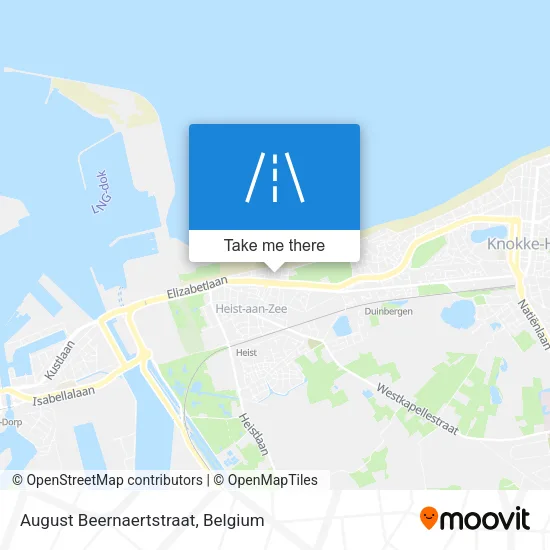 August Beernaertstraat map
