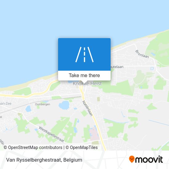 Van Rysselberghestraat map