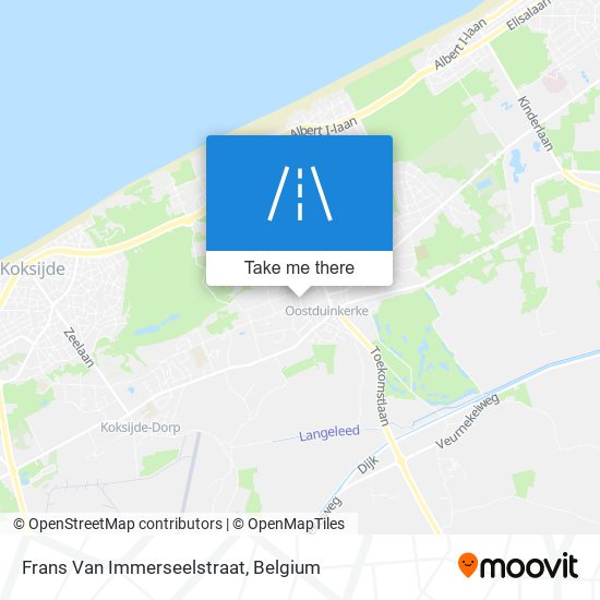 Frans Van Immerseelstraat map