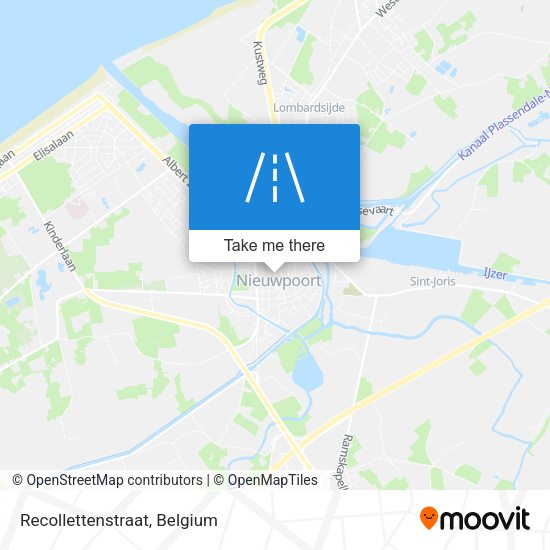 Recollettenstraat map